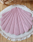 Organic Cotton Velvet Playmat in Powder Pink