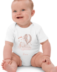 Personalised Name Bunny Hot Air Baloon Bodysuit