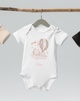 Personalised Name Bunny Hot Air Baloon Bodysuit