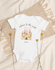 Welcome to the World Princess Castle (Personalised Name Bodysuit)