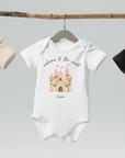 Welcome to the World Princess Castle (Personalised Name Bodysuit)