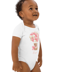 Personalised Name Bear Pink Hot Air Baloon Bodysuit