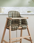 Premium Growing Green 3-in-1 High Chair by Nobodinoz, organic cotton cover, adjustable beechwood design, stylish baby to toddler seat by Ella James at brixbailey.com