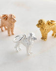 Labradoodle Silver Dog Charm