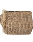Lion storage basket, cute kids toy organizer, large woven laundry bin, stylish nursery decor by Ella James at brixbailey.com