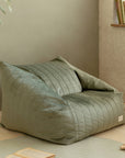 Chelsea Armchair Beanbag in Olive Green by Nobodinoz