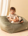 Chelsea Armchair Beanbag in Olive Green by Nobodinoz