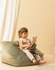 Chelsea Armchair Beanbag in Olive Green by Nobodinoz