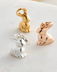 Bunny Rabbit Silver Charm