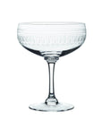 Crystal Cocktail Glasses with Ovals Design