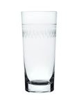 A Set Of Four Crystal Highballs with Ovals Design