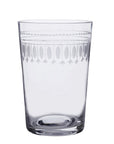 Crystal Tumblers with Ovals Design