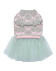 Jacquard Bowknot Jumper with Skirt