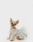 Jacquard Bowknot Jumper with Skirt