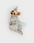 Jacquard Bowknot Jumper with Skirt