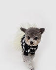 Jacquard Bowknot Jumper with Skirt