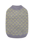 Rhombic Jacquard Short Sleeveless Jumper
