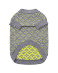 Rhombic Jacquard Short Sleeveless Jumper