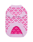 Rhombic Jacquard Short Sleeveless Jumper