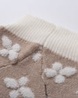 Sleeveless Floral Textured Jumper