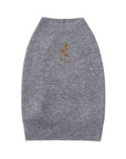Sleeveless Jumper with Golden Metal Logo