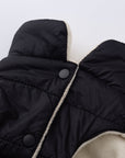 Sleeveless Puffer Jacket with Golden Logo