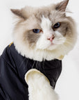Sleeveless Puffer Jacket with Golden Logo
