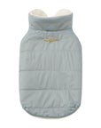 Sleeveless Puffer Jacket with Golden Logo