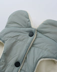 Sleeveless Puffer Jacket with Golden Logo