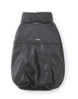 Turtleneck Leather Jacket