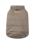 Zip Up Puffer Jacket with Golden Logo