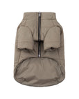 Zip Up Puffer Jacket with Golden Logo
