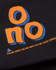 Sweatshirt with 'O NO' Print