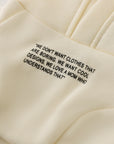 Hoodie with Slogan