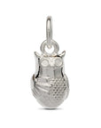 Owl Personalised Silver Charm