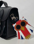 Owl bag charm - Union Jack - Navy Blue