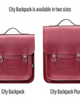 Handmade Leather City Backpack - Oxblood
