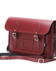 Handmade Leather Satchel - Oxblood Red