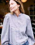 ingrid blouse | oxford blue
