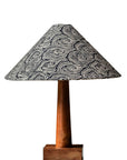 Oysters Monochrome Tapered Cone Lampshade (large)
