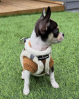 Tiny Trails Step In Soft Touch Suede Effect Faux Fur Lined Puppy and Small Dog Harness Mocha