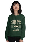 Padel North Pole Christmas Jumper — Unisex Sweatshirt Green