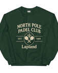 Padel North Pole Christmas Jumper — Unisex Sweatshirt Green