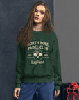 Padel North Pole Christmas Jumper — Unisex Sweatshirt Green