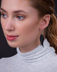 Flake Recycled Rubber Earrings - Eco Friendly
