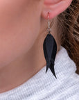 Flake Recycled Rubber Earrings - Eco Friendly