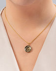 Leo Zodiac Sign Sustainable Necklace-0