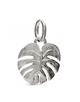 Monstera Palm Leaf Silver Charm