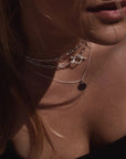 Silver Paper Clip Choker Necklace