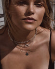 Silver Paper Clip Choker Necklace
